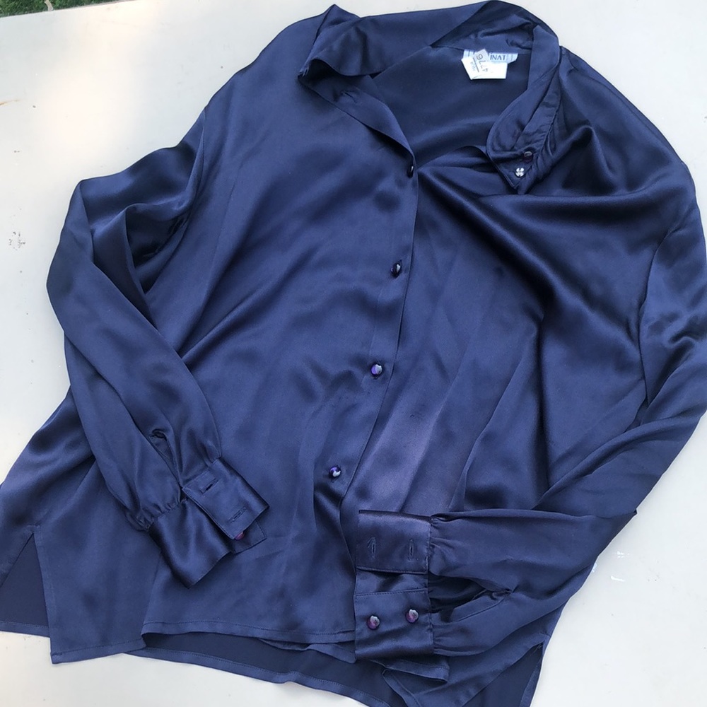 Vintage raffinati silk top size 12